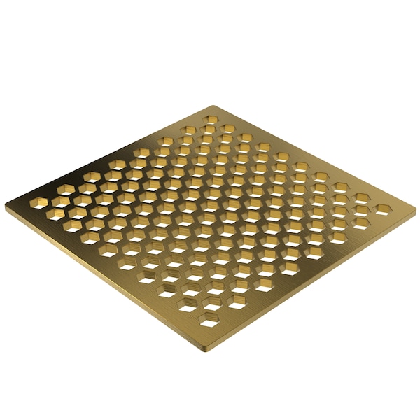 Newport Brass 6" Square Shower Drain in Satin Bronze (Pvd) 233-607-10 - main